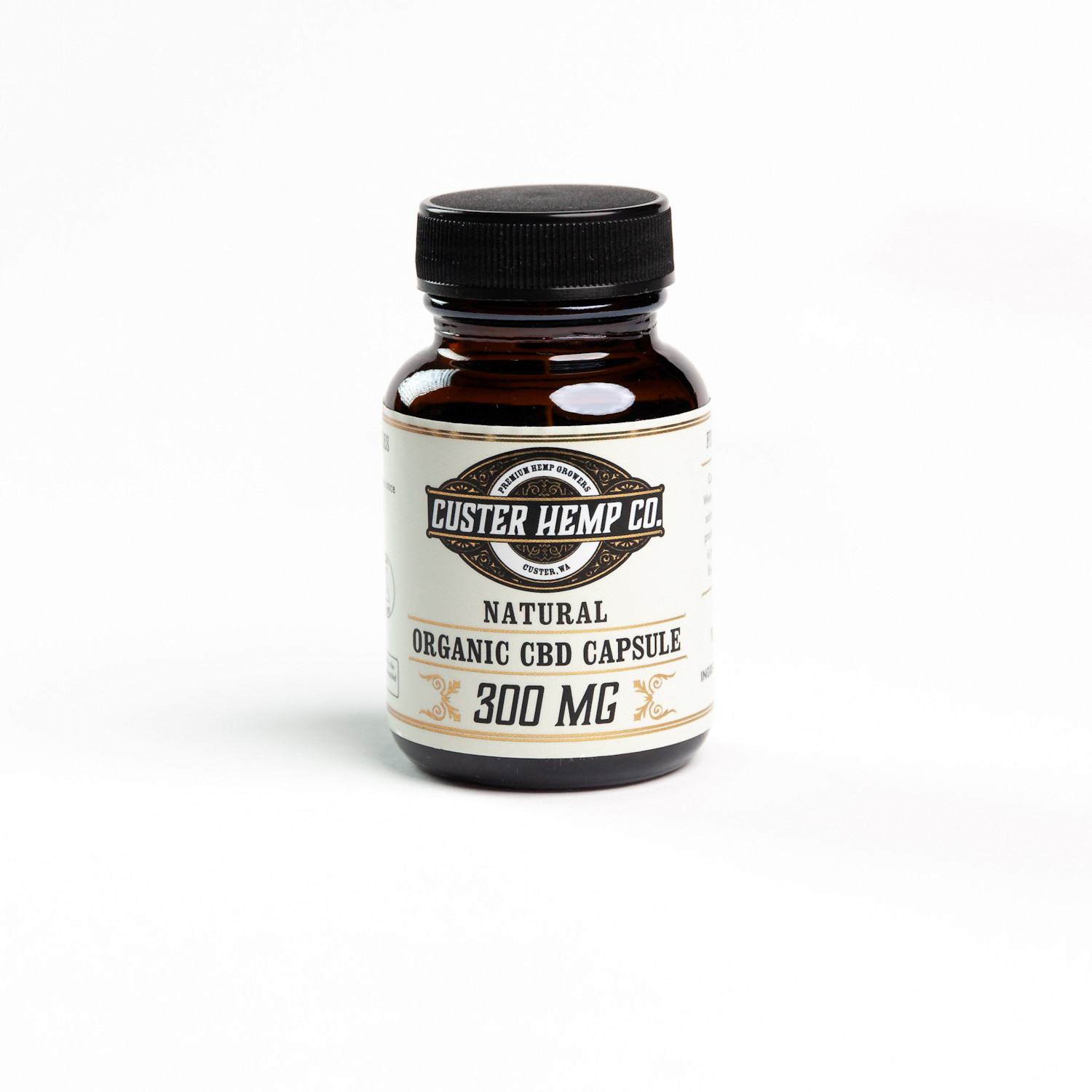 Custer Hemp Organic CBD Oil Capsules Natural Flavor