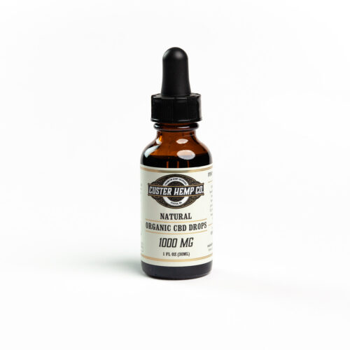 Custer Hemp Organic CBD Drops Natural Flavor